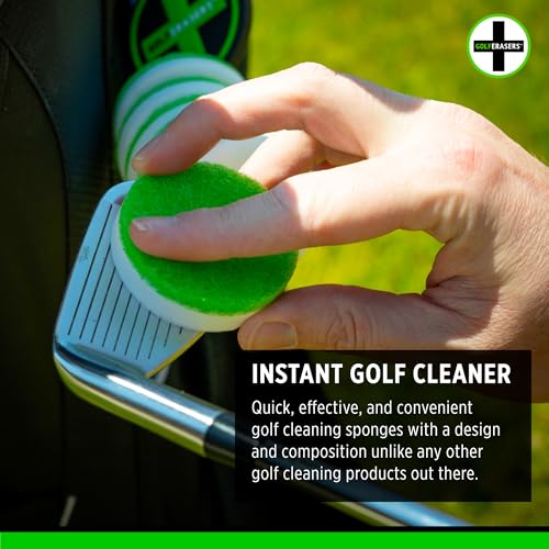 GolfERASERS Dual-Sided Cleaning Sponges - 12 Pack Refill for Golf Gear