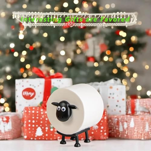 Black Sheep Toilet Paper Holder Set of 2 - 3D Printed Bathroom Decor