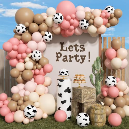 Cow Balloon Arch Kit for Baby Shower & Rodeo Party - 31pcs