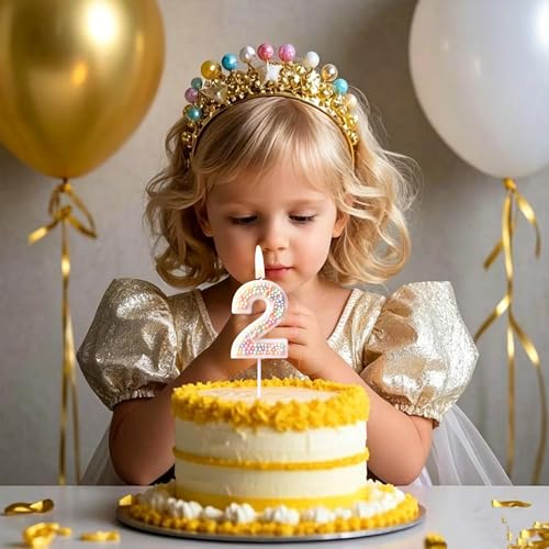 Large Pink Macaron Number 7 Birthday Candle - 2.67 Inch