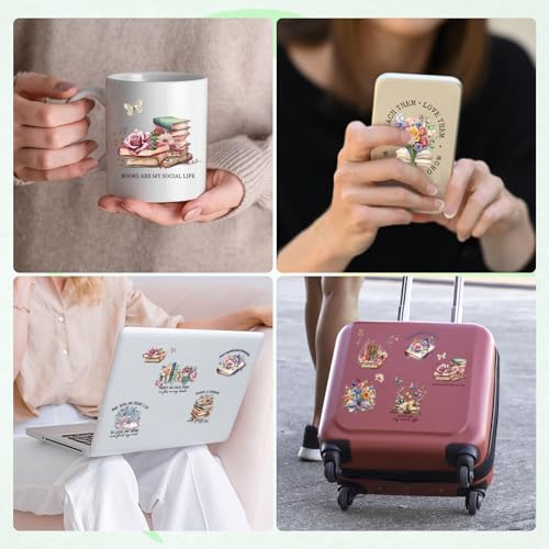 INCOK Reading Book Temporary Tattoos 8 Sheets 200+ Pcs Party Favors