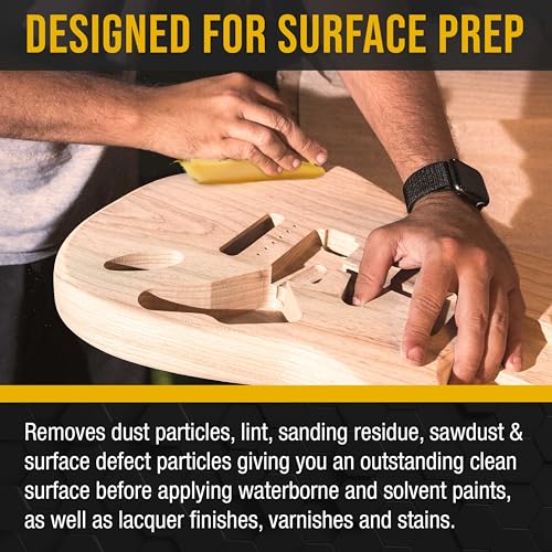Dura-Gold Pure Gold Tack Cloths (Pack of 6) for Woodworking & Automotive Painting