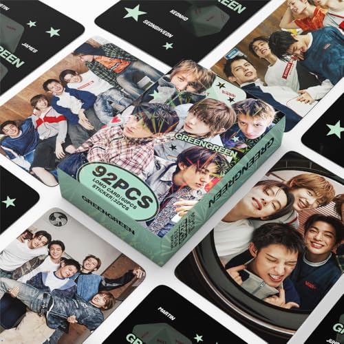 Yuto GREENGREEN Photocard Set - 92PCS Lomo Cards & Stickers (Version A)