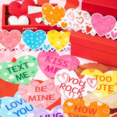 Valentine's Day Heart Cutouts Bulletin Board Set - 76 Pieces