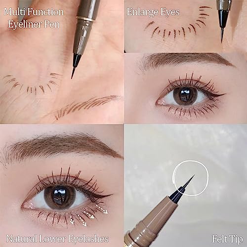 Rosarden Black Liquid Eyeliner Waterproof Smudge-Proof Felt Tip Pen