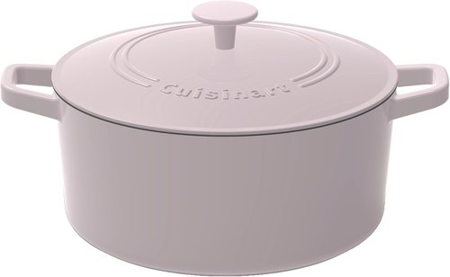 Cuisinart Enameled Cast Iron Round Casserole - 5-Quart Gray Cookware for Perfect Meals