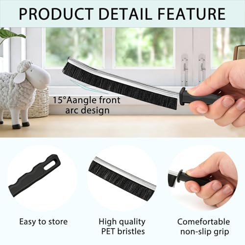 12-Piece Crevice Cleaning Brush Set for Deep Cleaning Tight Spaces