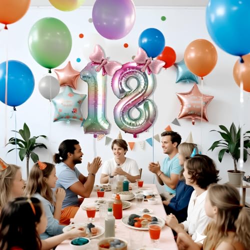 LAPSCET 40 Inch Giant Light Pink Number 6 Foil Balloon for Birthday Party