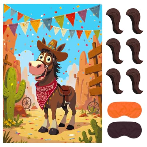 Western Cowboy Party Game - Pin on The Horse Birthday Activity Set