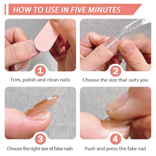 Pink Press on Nails Short Square with 3D Bow Charms and Floral Design 24Pcs