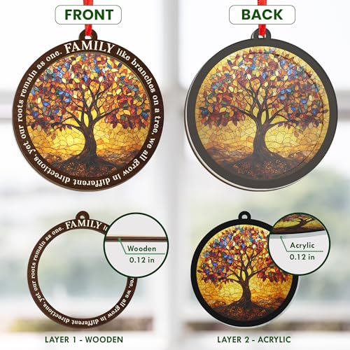 Tree of Life Christmas Ornament for Family & Home Decor