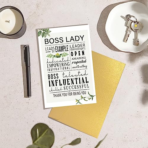 Funny Boss's Day Card for Female Boss - Appreciation Gift