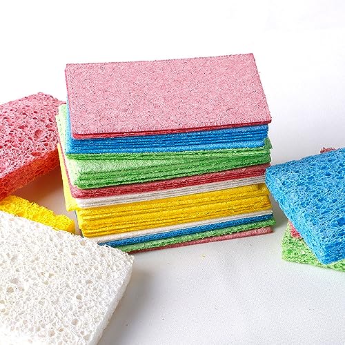 Eco-Friendly Non-Scratch Scrub Sponges - 6 Pack for Dishes