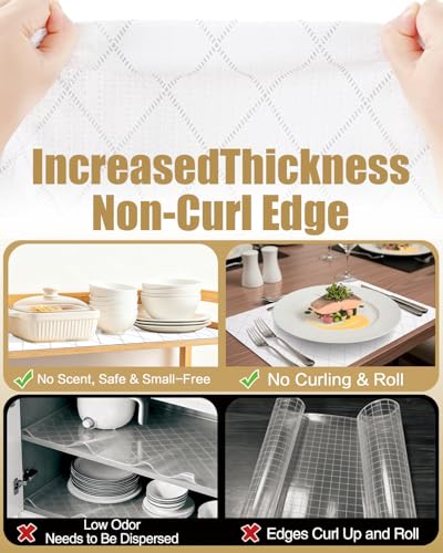 Non-Adhesive Non-Slip Drawer and Shelf Liners | Waterproof & Washable