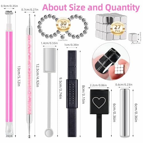 Major Dijit Cat Eye Gel Nail Polish Magnet Tools Set