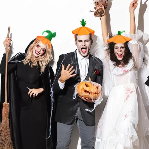 MOFEINI Halloween Pumpkin Headband for Women Fall Thanksgiving Hair Accessories