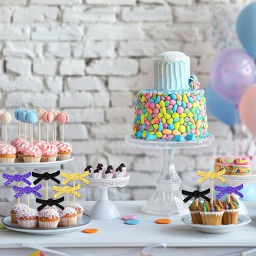 Taekwondo Cupcake Toppers - 18pcs Glitter Birthday Party Decor
