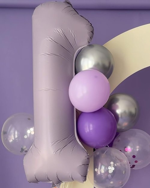 Lilac 9 Balloon | 40-Inch Lavender Number Balloon for 9th Birthday Decorations