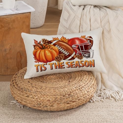 Fall Pillow Cover 12x20 - Tis The Season Pumpkin Decor