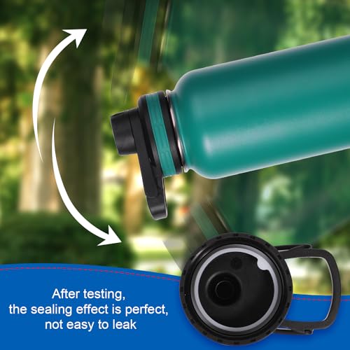 13pcs Water Bottle Lid Replacement for Thermoflask 24/32/40/64oz, Straw Gasket Replacement Accessories & Tweezers Silicone O Ring Rubber Seal Washer Part Compatible with Thermoflask Chug Spout Lid