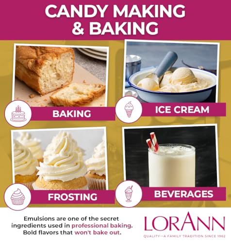 LorAnn Oils Butter Emulsion - Gluten-Free Baking Flavoring, 4 Oz