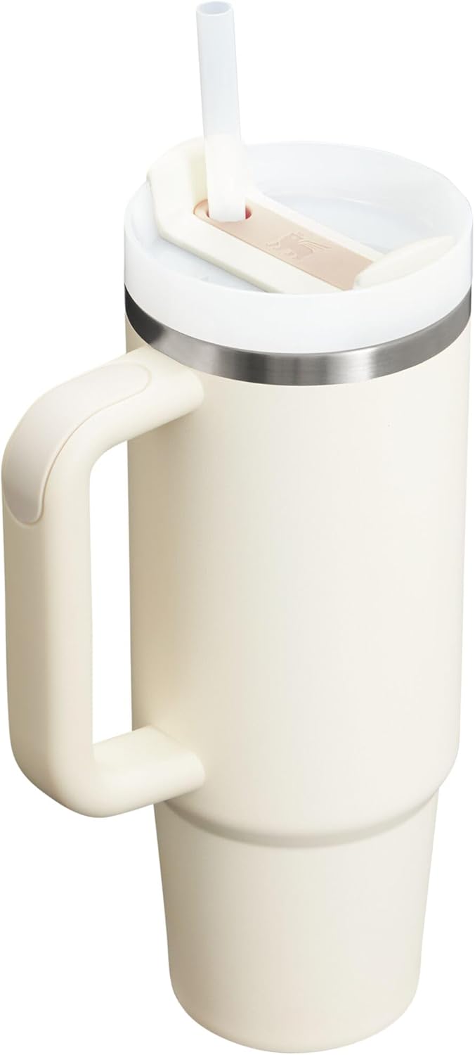 STANLEY Quencher H2.0 Tumbler - 30 oz Insulated Stainless Steel Cup with Handle & Straw | Cream 2.0 | Pack of 4