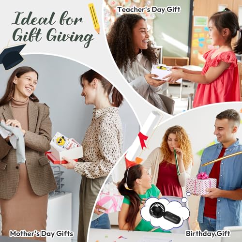 Retisee Mini Handheld Fan for Teachers - USB Rechargeable & Portable