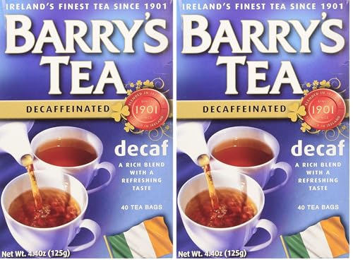 Barry's Tea Decaf - 40 Count Pack of 2, Expertly Blended in Ireland