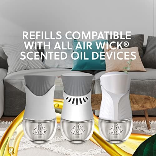 Air Wick Plug In Scented Oil Warmer with Essential Oils - 2 Pack