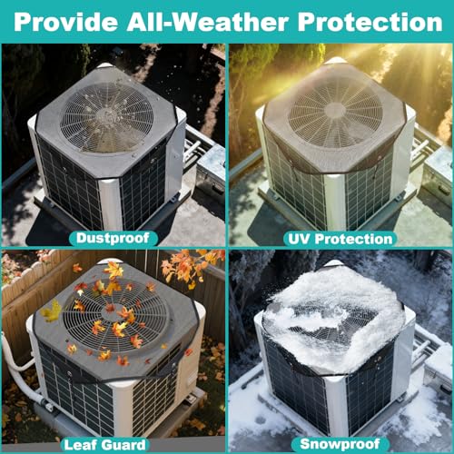TRELC Breathable Mesh Air Conditioner Cover for Outdoor Units - 28" x 28"