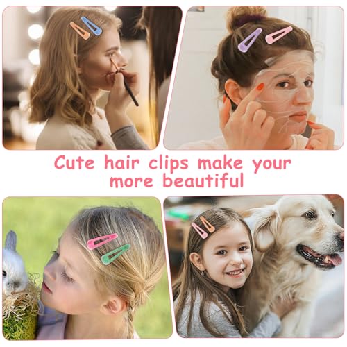 Glitter Snap Hair Clips 24PCS Sparkling Sequin Metal Hair Barrettes