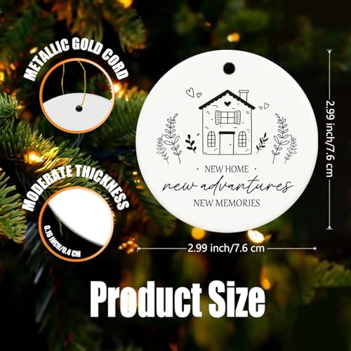 Holiday & Housewarming Ceramic Ornament - New Home First House Gift