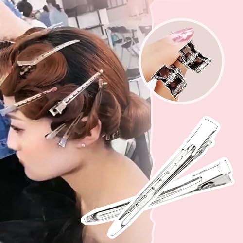 HAALII 30-Pack 3.5 Inch Metal Duckbill Hair Clips for Styling