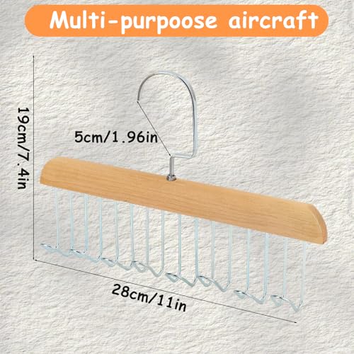 2-Pack 360° Swivel Anti-Slip Coat Rack Hangers for Closet