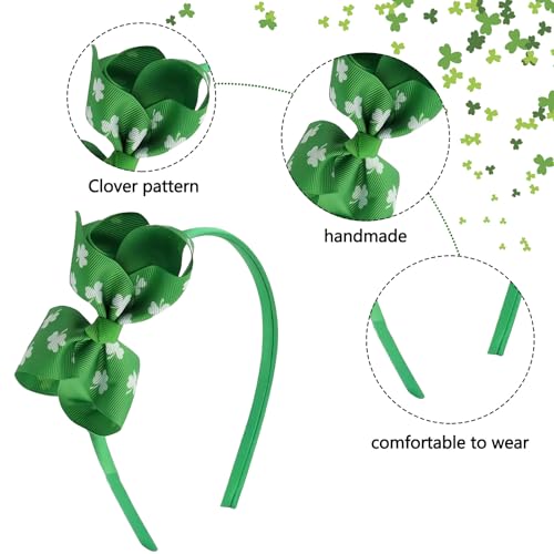 St Patrick's Day Clover Headband Shamrock Irish Hair Accessory