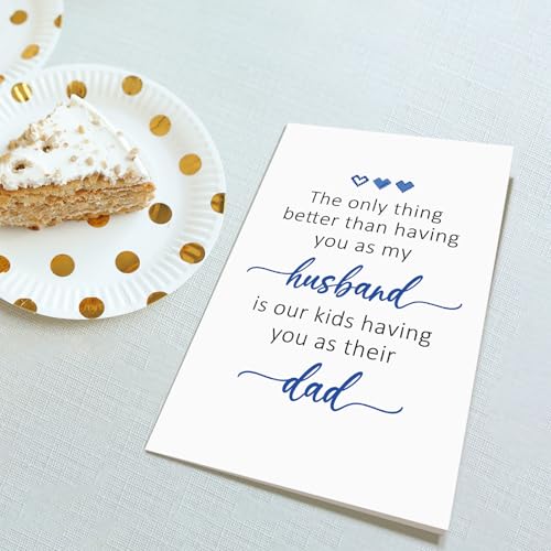 Obbyidk Father's Day Card for Husband - Anniversary & Birthday Card