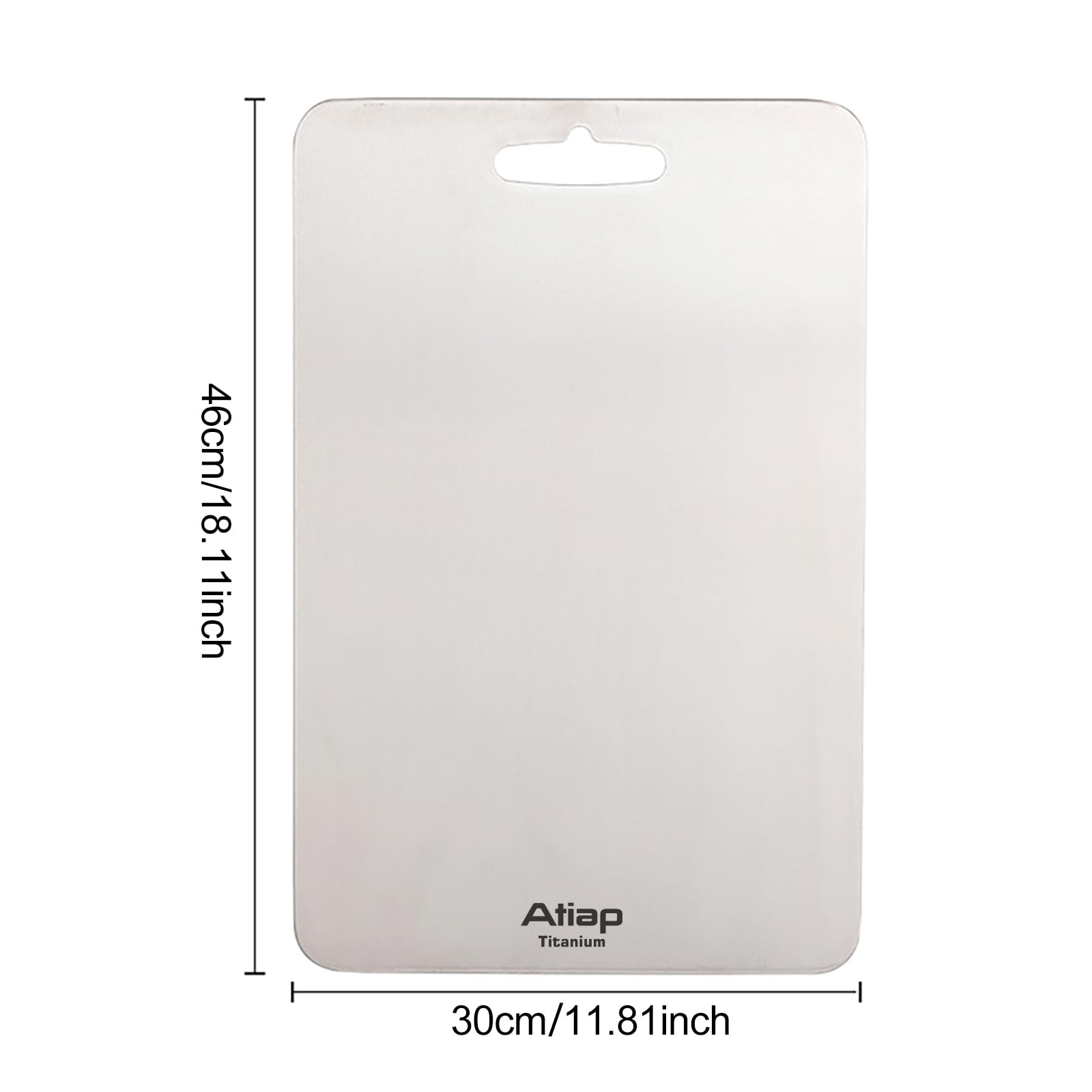 Titanium Cutting Board, Metal Cutting Board for kitchen with SGS-Certified (18 * 11.8inch)