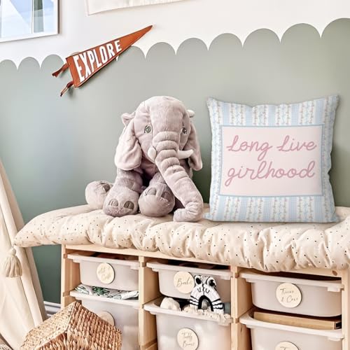 Inspirational Pink Pillow Cover 18x18 for Kids' Bedrooms
