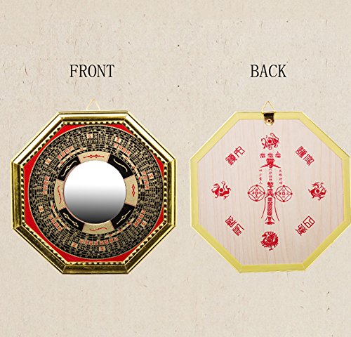4.6 Inch Feng Shui Bagua Mirror for Protection Against Negative Energy