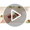 Lunmon 1.8 Inch Christmas Heart Ornaments - Lime Green & Red Set of 24 - Classic Variation