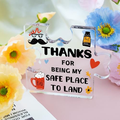 Sentimental Acrylic Keepsake Plaque for Dad - 10cm Gift
