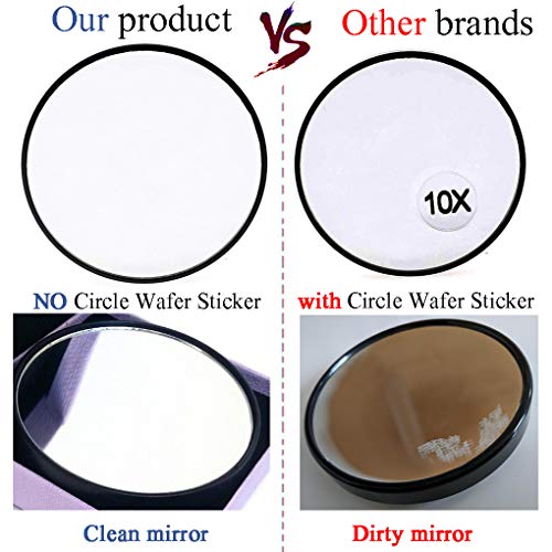 TTSAM 10X Magnifying Makeup Mirror with Suction Cups - 3.5"