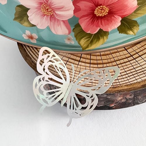 ShibaerInu 1Pcs Blue Vase Pop Up Flower Card with Butterfly & Envelope - 12 Inch 3D Greeting Note