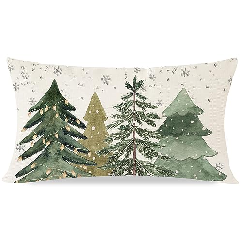 PANDICORN Christmas Pillow Cover 12x20 Farmhouse Decor