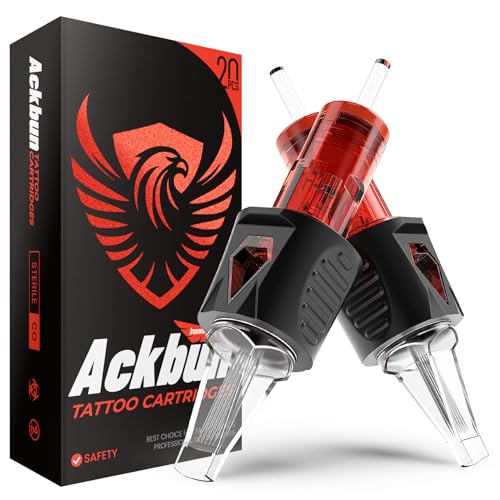 Ackbun 1205RM Curved Magnum Tattoo Cartridge Needles with Finger Ledge 20Pcs