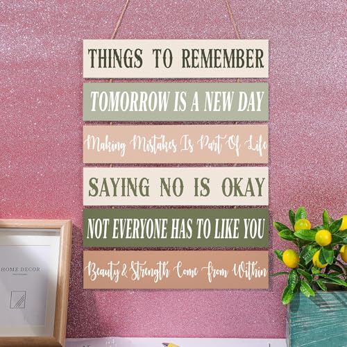 Inspirational Quotes Wooden Wall Art Decor - Preppy Room Decor