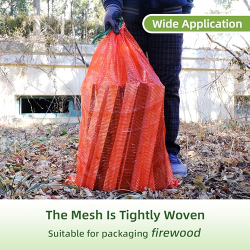 Deebree Extra Large Mesh Produce Bags - 10 Pack, 21" x 32", 60 lbs Capacity