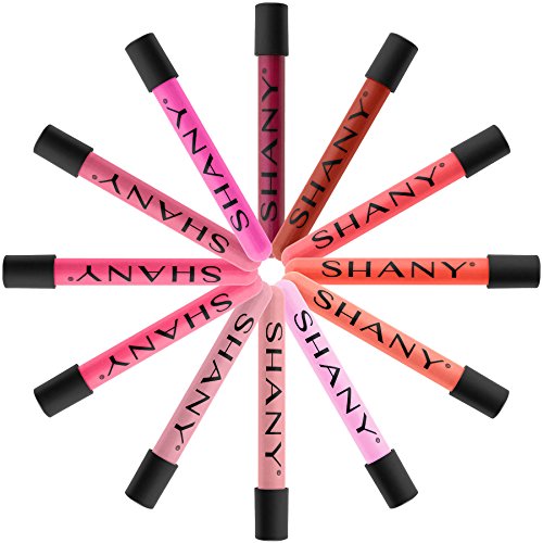 SHANY 12-Piece Lip Gloss Set with Aloe Vera and Vitamin E