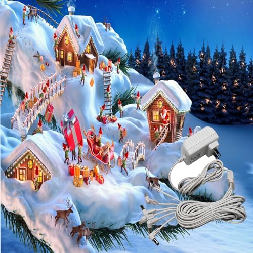 4.5VDC Power Adapter for Lemax Christmas Village - 6 Output