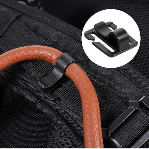 4 Pcs Hydration Tube Clips Black Water Bladder for Hydration Pack Bladder Drinking Tube Trap Strap Clip Pack Tubes Outdoor Backpack Clamp Hose Clip Camping and Hiking Accessories